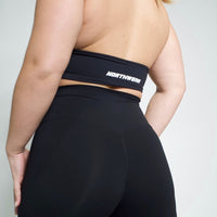 BASICS CLUB. BLACK LEGGINGS SEAMLESS FRONT