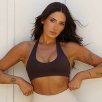 SOFT HALTER CROP BROWN