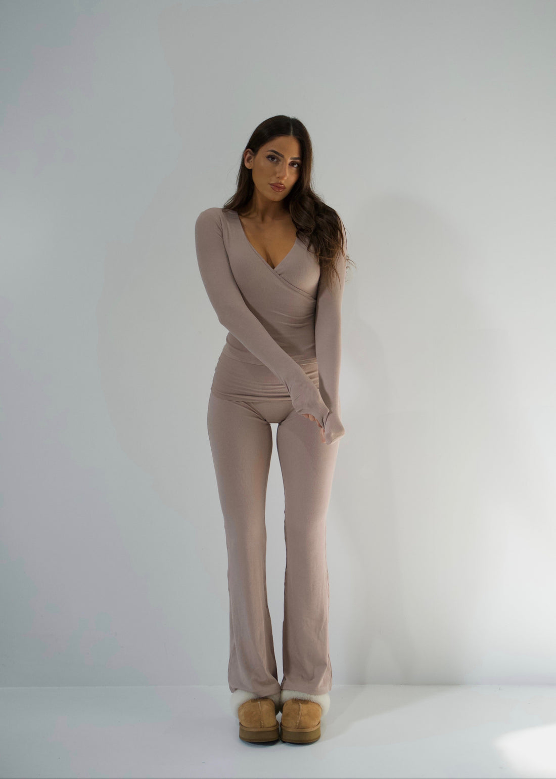 SOFIA MOCHA FLARE PANT