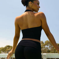 SOFT BLACK FOLD-OVER SHORT