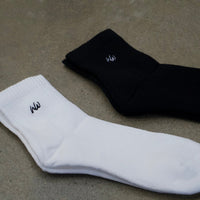 UNISEX SOCKS WHITE AND BLACK