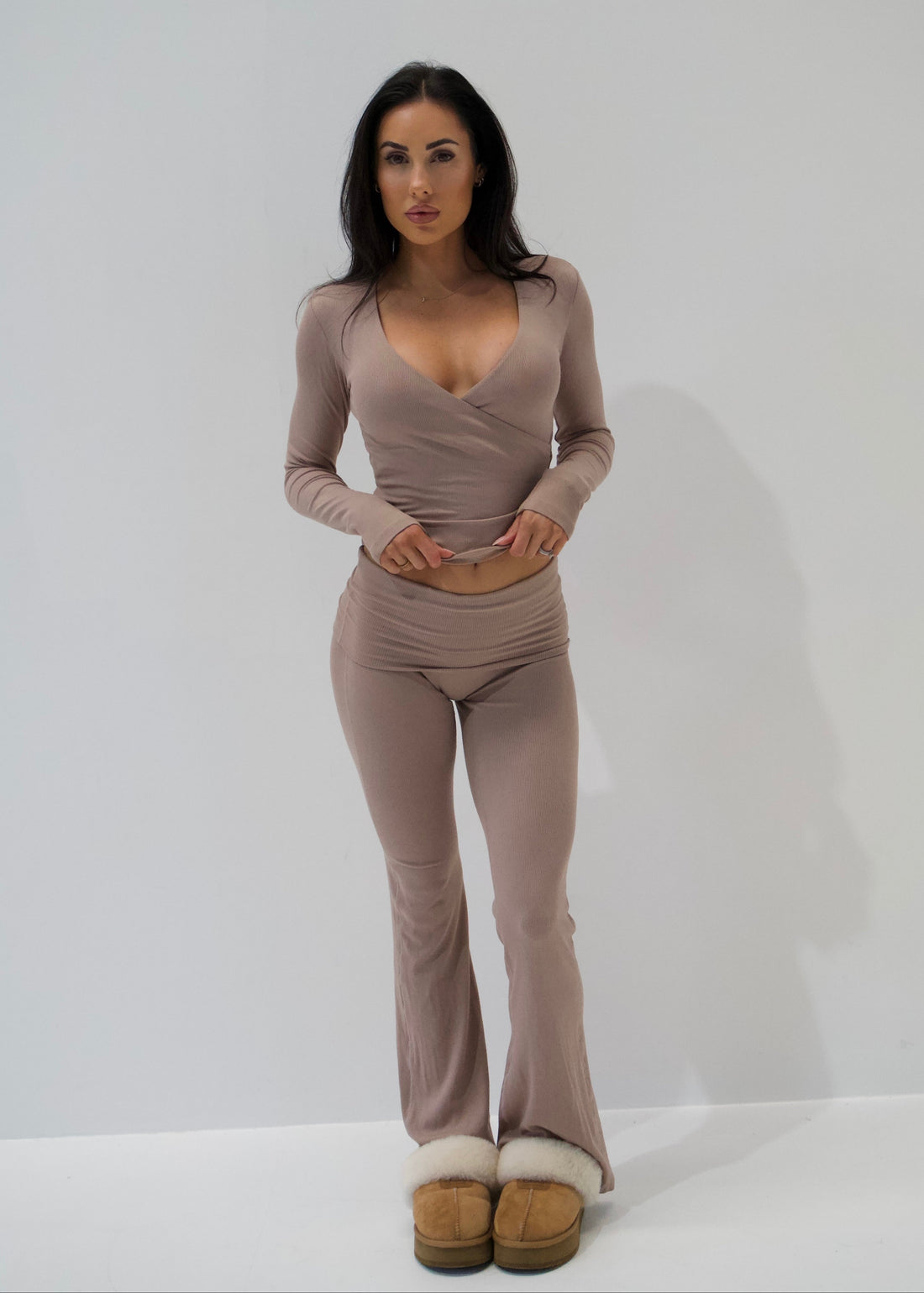 SOFIA MOCHA FLARE PANT