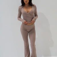 SOFIA MOCHA FLARE PANT
