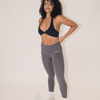 BASICS CLUB. GREY LEGGINGS SEAMLESS FRONT