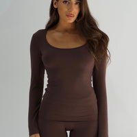 SOFIA BROWN TOP