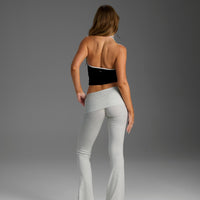 COMFORT GREY FOLDOVER FLARE LEGGINGS 8TH RESTOCK
