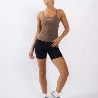 YOURS ONLY CARAMEL BROWN TANK