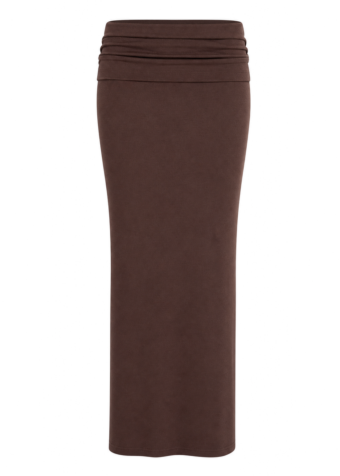 SOFT BROWN MAXI SKIRT