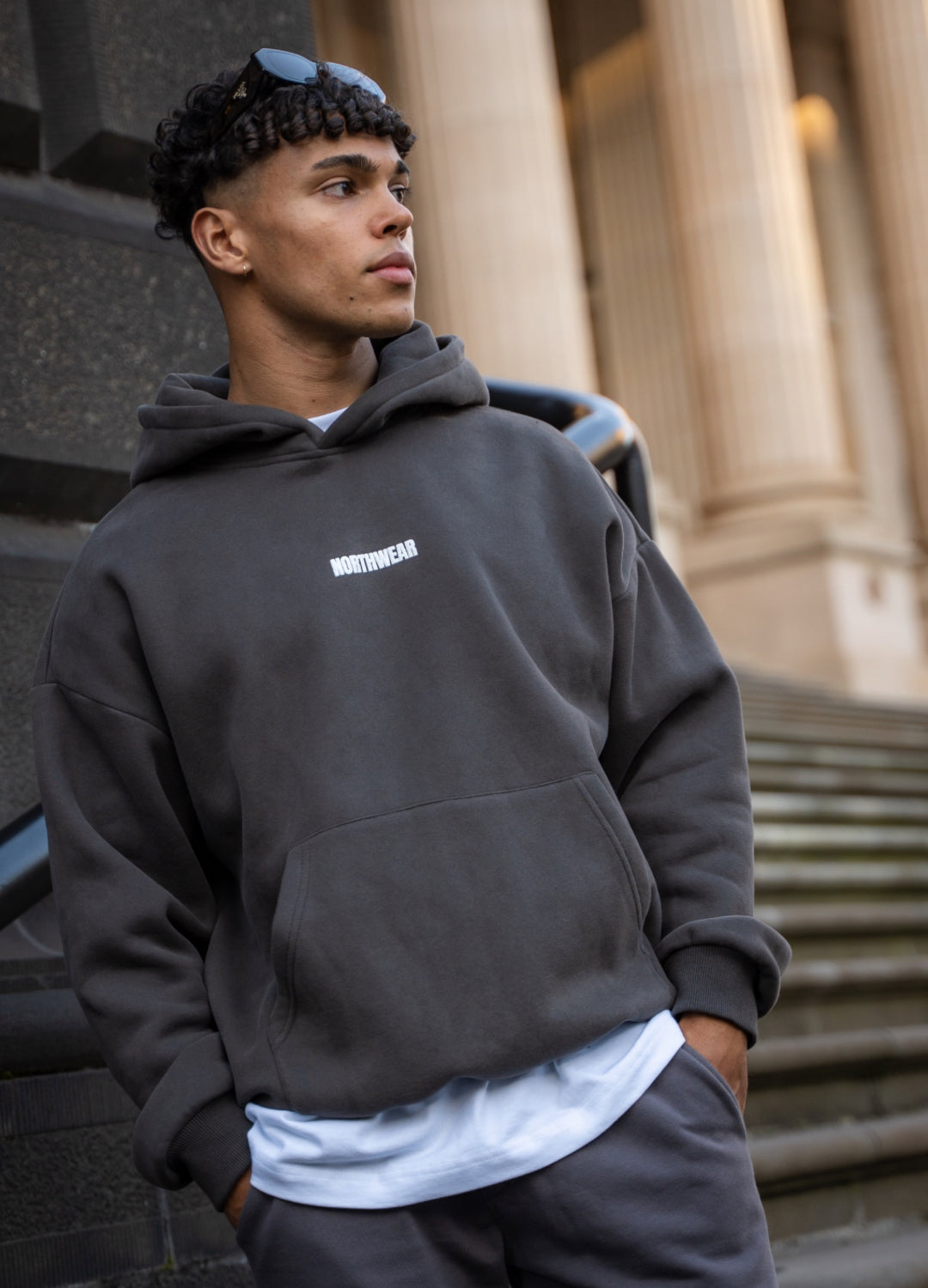 BASICS CLUB. UNISEX OVERSIZED STEEL GREY HOODIE ECO-FRIENDLY – Northwear  Active