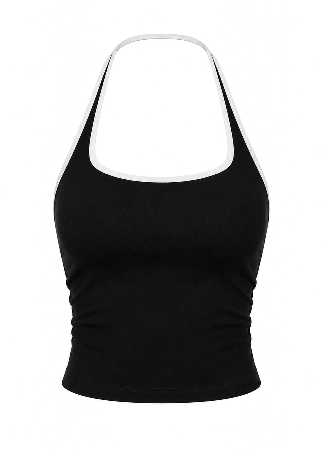 Two tone Scoop Halter Top