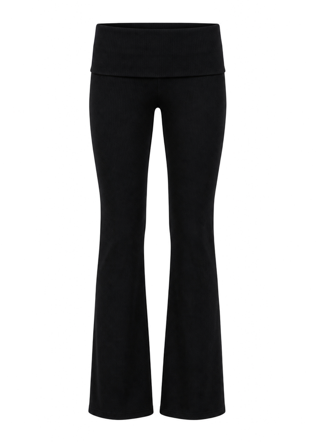 COMFORT BLACK FOLD OVER FLARE LEGGING