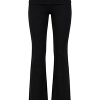 COMFORT BLACK FOLD OVER FLARE LEGGING