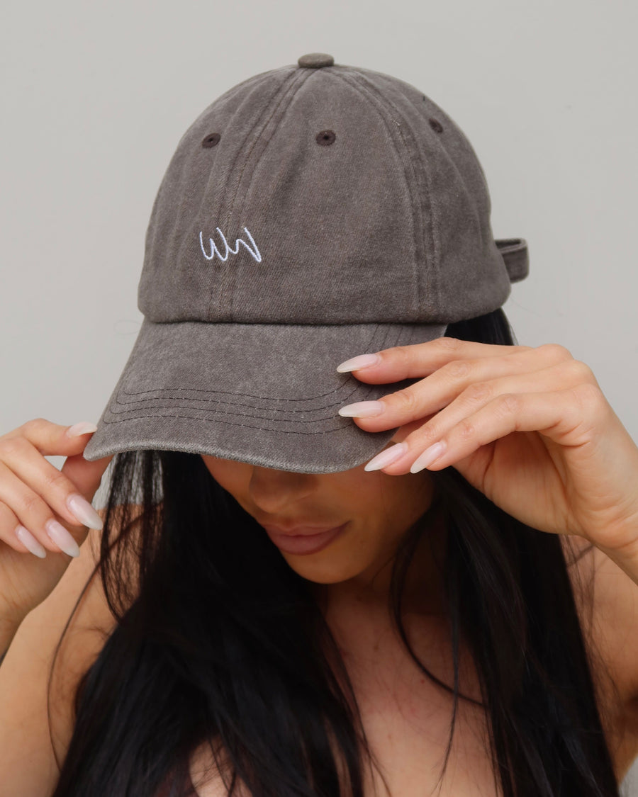 SOFT DAD CAPS BONE, WASHED BLACK AND BROWN