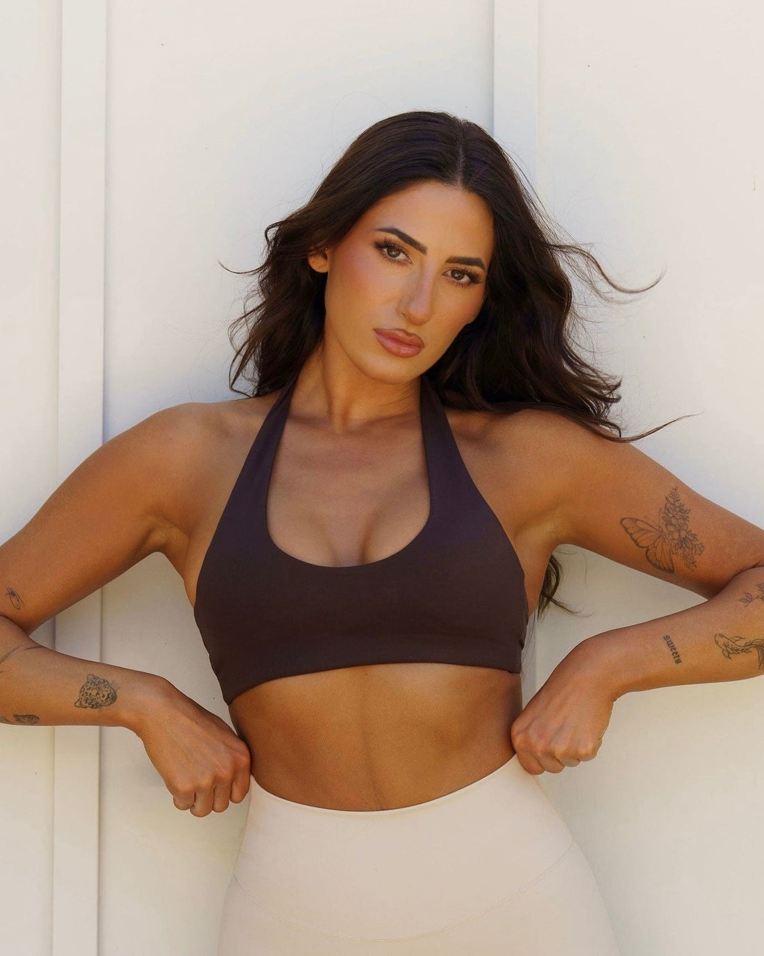 SOFT HALTER CROP BROWN