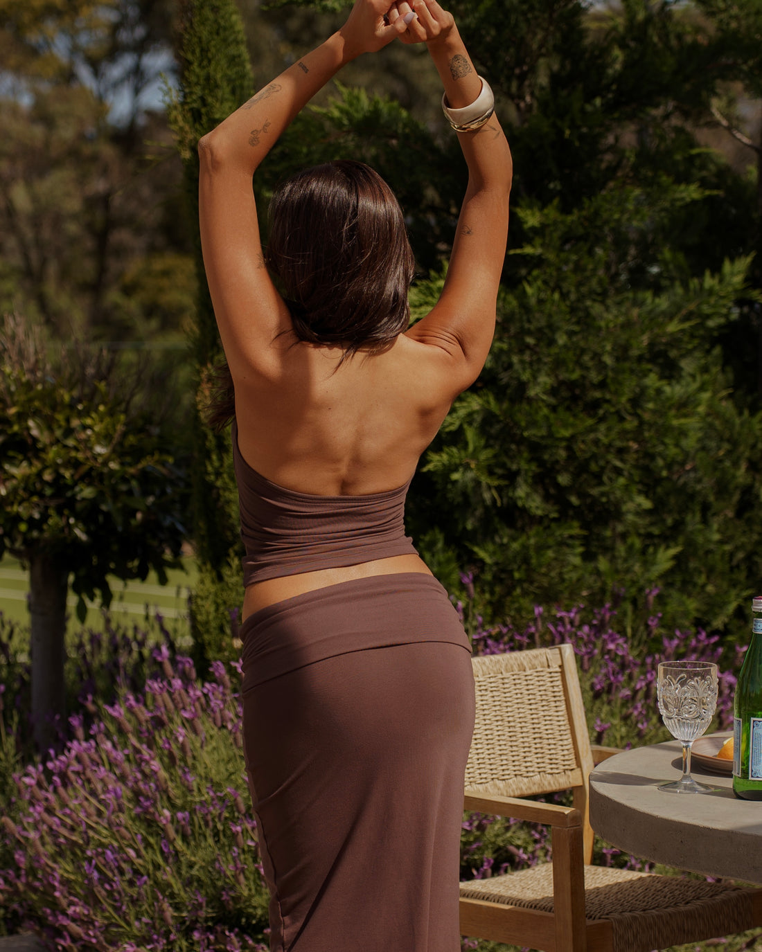 SOFT MAXI SKIRT BROWN PRE-ORDER