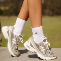 UNISEX SOCKS WHITE AND BLACK