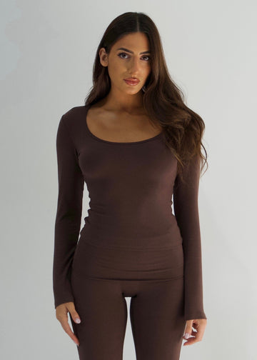SOFIA BROWN TOP