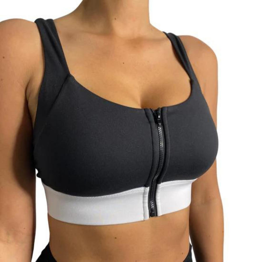 ZIPPER SPORTS CROP